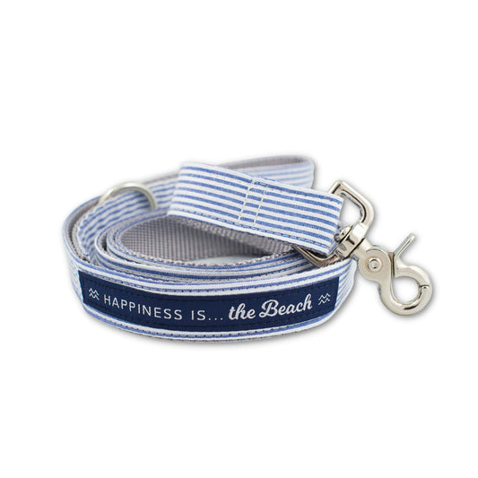Dog Beach Striped Leash
